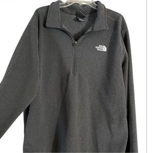 The North Face 1/4 zip slip over head gray sweatshirt shirt size 2x